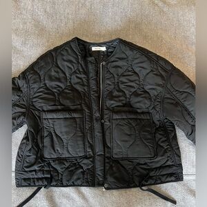 Mod Ref Black Quilted Jacket sz Small